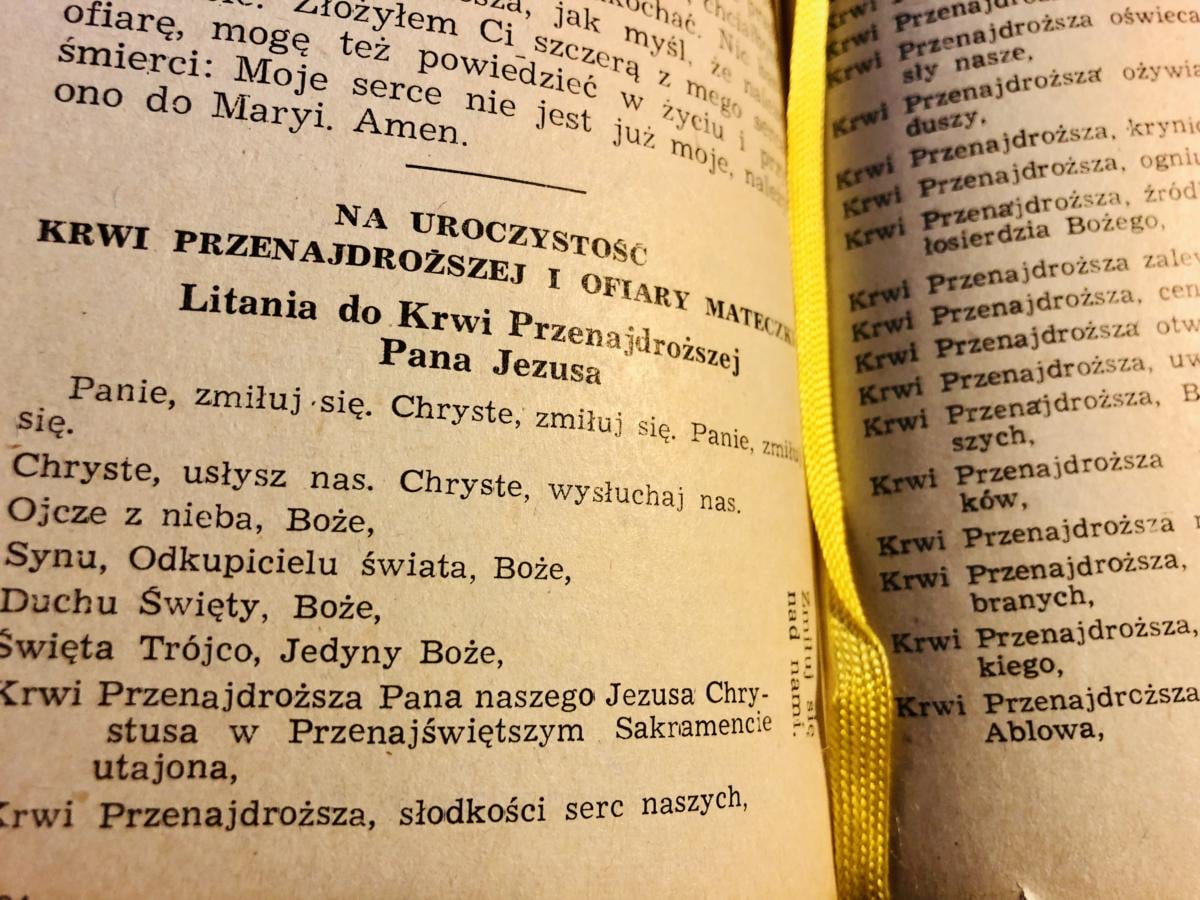 Litania do Krwi Przenajdroższej Pana Jezusa - Brewiarzyk Mariawicki