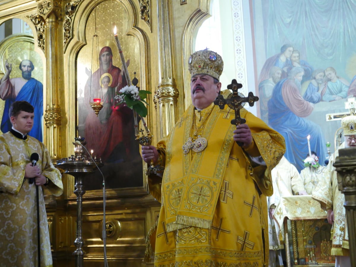 Abp lubelsko-chełmski Abel (Popławski) podczas 40-lecia chirotonii biskupiej metropolity Sawy (Hrycuniaka)