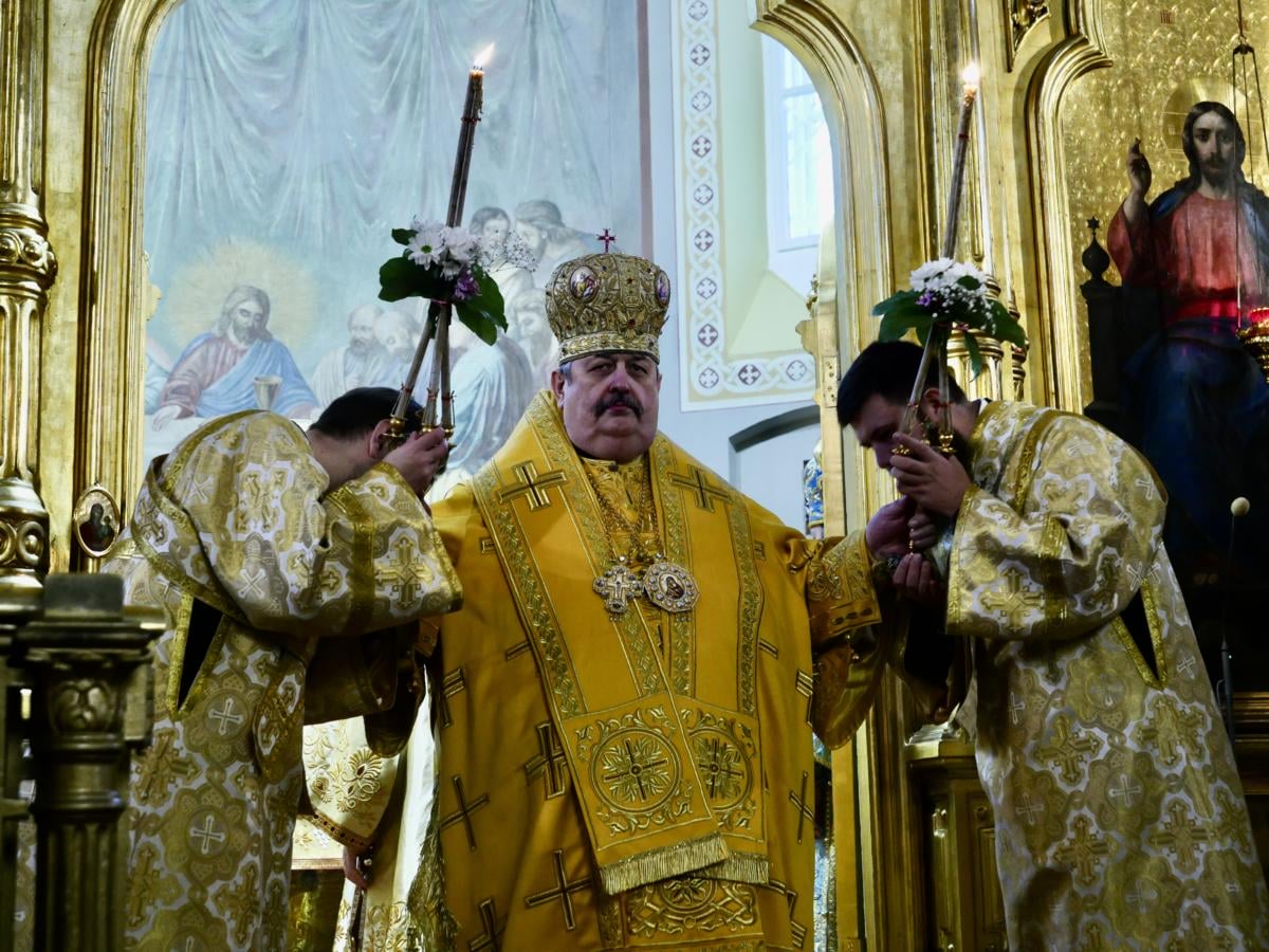 Abp lubelsko-chełmski Abel (Popławski) podczas 40-lecia chirotonii biskupiej metropolity Sawy (Hrycuniaka)