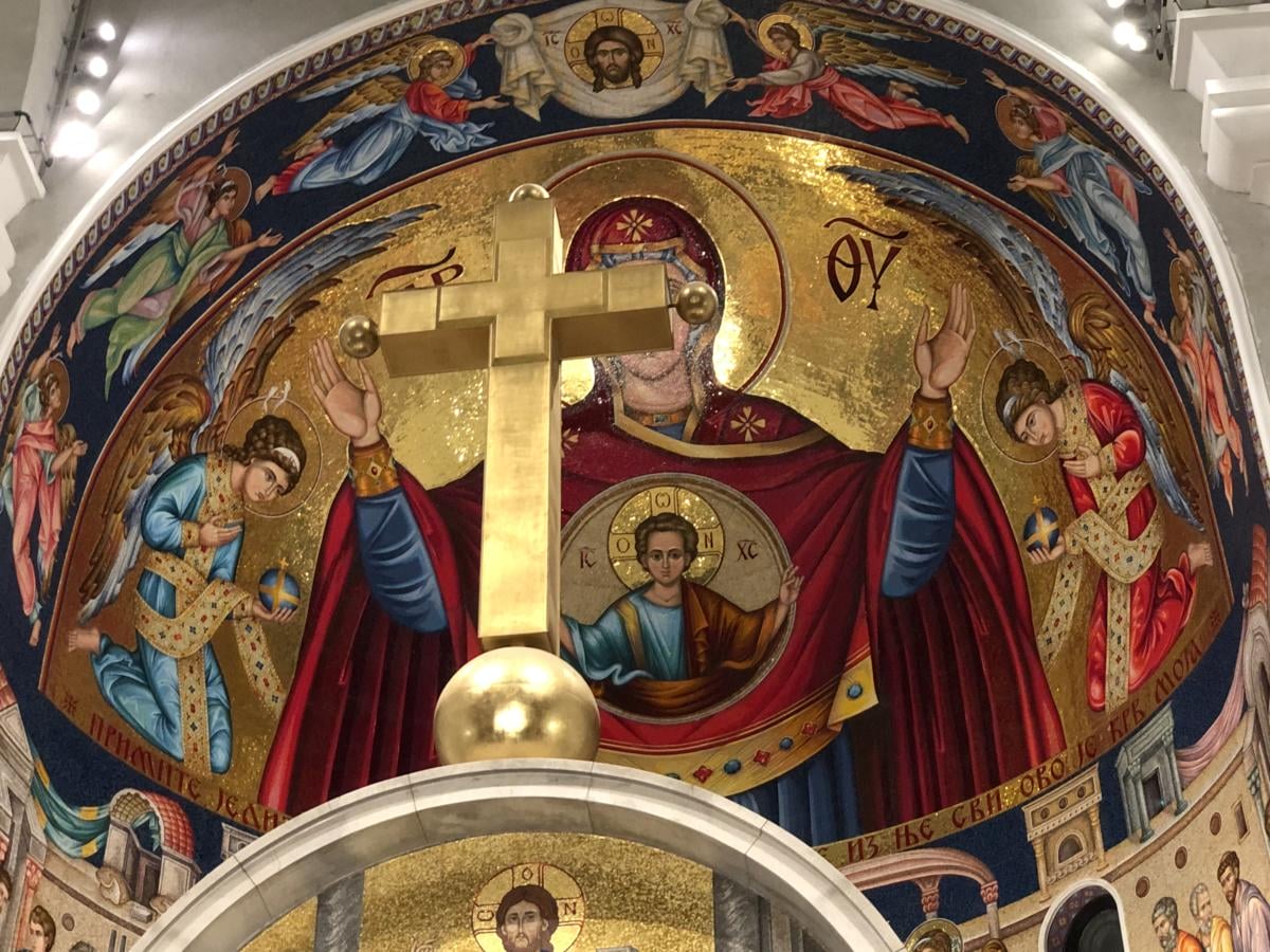 mozaika w cerkwi św. Marka w Belgradzie